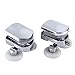 Yosoo 2PCS Sliding Shower Doors 23mm Wheel Twin Double Bottom Zinc Alloy Shower Door Rollers / Runners / Wheels