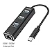USB-C 3.0 Hub USB 3.1 Type-C to Thunderbolt 3 Port Data USB3.0 Hub with 1Gbps Ethernet Adapter RJ45 Network Converter Compatible MacBook Pro 2016/2017/2018, USB Flash Drive and Other Devices