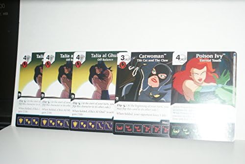 Dice Masters Batman TAS OP kit promos. 1x Poison Ivy, 1x Catwoman, and 3X Talia al Ghul