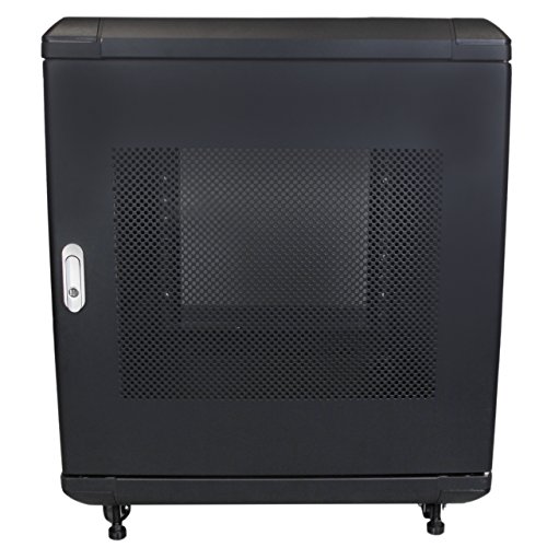 StarTech.com Portable Server Rack Cabinet - 12U Server Rack - 36in - with Glass Door - Network Cabinet - Rolling Server Rack with Casters