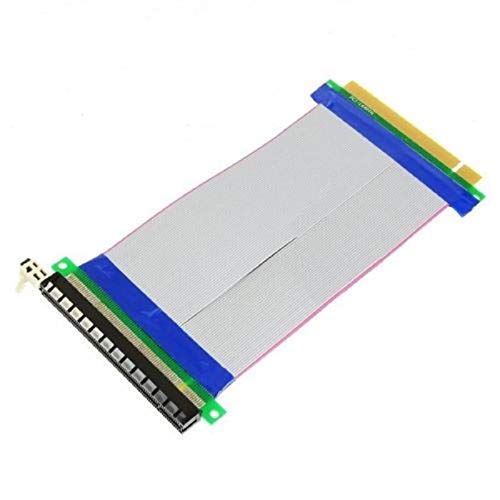 Multibao 16X to 16X PCI-E PCIe Express Extender Extension PC Ribbon Cable Riser Card Cord