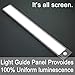 YIGER LED Closet-Light Motion Activated. Ultra Slim Designed Under Cabinet Lights with Light Guide Panel. Fits Well in Closet, Under Cabinet, Wardrobe, Cupboard, Shed, or Anywhere Dark.