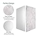 Insten Shiny Marble Mouse Pad - White/Rose Gold Marble, Premium Ultra Slim Hard Plastic, Silky Smooth & Super Light w/Anti Slip Backing, Rectangle Mat for Desktops, PC & Laptops - 9.45