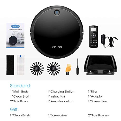 Robot Vacuum Cleaner by KOIOS I3 80 Higher Suction Robotic Vacuum