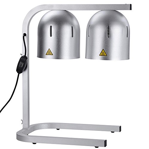 Portable Countertop 2 Bulbs Food Heater Lamps Warmer 110v
