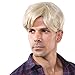 Blonde Short Wigs for Men Halloween Wig Trump Wig Man Male Blonde Wig