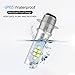 P15D LED Motorcycle Headlight Bulb, Extremely Bright 1500 Lumens Xenon White 6000K 12V H6M Motorbike Headlamp with High Low Beam – 1 Year Warranty