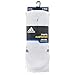 adidas Men's Cushioned Crew Socks (3-Pair), White/Black/Granite/Light Onix, Large