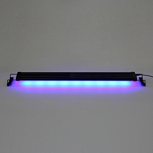 Deckey 18W Aquarium Fish Tank Extendable Light LED Blue and White Color Changing Frame Fish Lamp 108 LED(75CM)