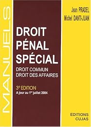 Manuel de droit pénal spécial