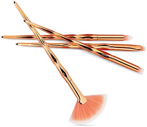 Kaputar 1-22PCS Pro Makeup Brushes Set Foundation Blush Face Powder Eye Shadow Brush CA | Model MKPBRSH - 242 | 4PCS Gold