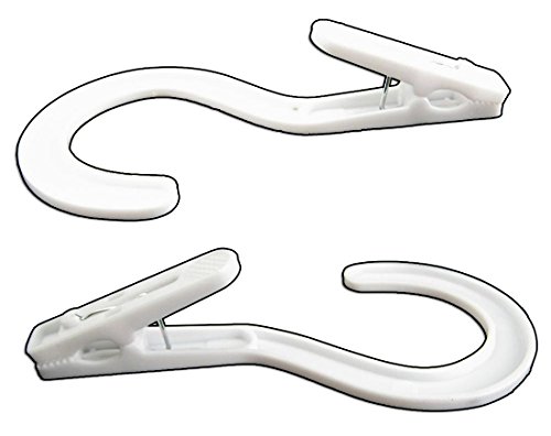 McKay 10 Laundry Clip Hooks, Outdoor Hang Drying Clothing, For Home or Travel - Air Dry, Drip Dry - Thumbnail 2