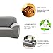 Bluecookies Stretch Arm Elastic Sofa Slipcover, Grey