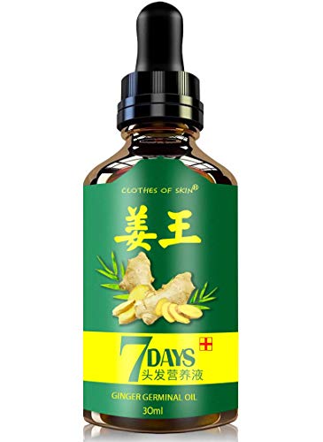 Ginger Germinal Oil, Hair Growth Oil, 2019 Hair Growth Ginger Essential Oil, Ginger Germinal Essential Oil，Hair Loss Treatment Hair Care Hair Growth Serum for Men & Women 30ml