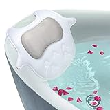 Luxury Non-Slip Spa Bath Pillow For Tub with 5D Air Mesh Technology, Machine Washable- Extra Large Size (17.7