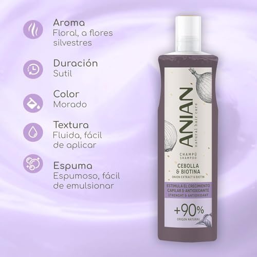 - Champô de cebola e biotina, 100 ml, para cabelo quebradiço, estimula o crescimento capilar, limpa e fortalece profundamente a estrutura capilar, não cheira a cebola