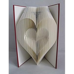 gefaltetes Buch“ Herz im Herz“ als Geschenk, z.B. für Hochzeit/Jahrestag/Hochzeitstag/Valentinstag/Geburtstag, oder als Dekoration