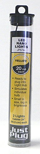 Woodland Scenics Just Plug LED Nano Lights Yellow for Scale Model Railroads 5744