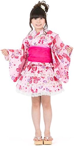 浴衣ドレス キッズ ラメ入り フリル レース シフォン帯 兵児帯 セット 夏祭り 花火大会 130cm 1cm 100cm 140cm 納涼祭 女児 70 Offアウトレット 女の子 110cm ガールズ