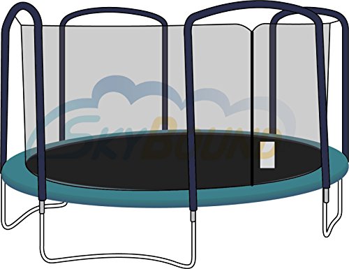 SkyBound 14 ft. (Trampoline Frame Size) Replacement Netting for 4 Arch Pole Enclosure Systems . (Fits Brands Jumpking) (Net Only)