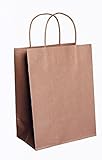 Natural Kraft Paper Bags, Shopping Bags-8x4.75x10.5