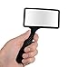 Igoolee Handheld Rectangular Magnifying Glass, Large Horizontal Magnifier Glass 3X Magnification for Reading or Hobby