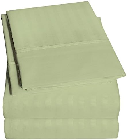 Better Home 1500 Supreme Collection 4pc Bed Sheet Set Deep Pocket - Sage (Queen)
