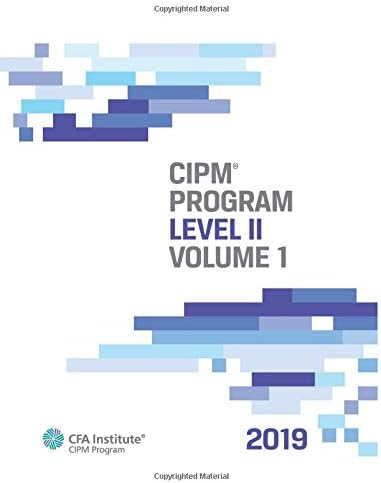 2019 CIPM® Program: Level II, Volume 1 Paperback – 28 Aug. 2018
