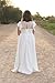 Flower Girl Dress First Communion Dress Flutter Sleeves A-line Ivory Size 6