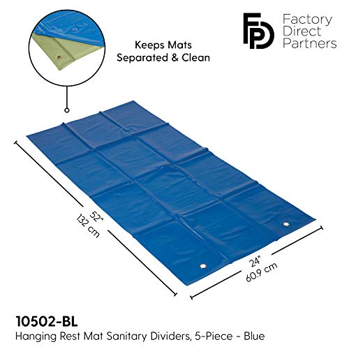 image for Factory Direct Partners Hanging Rest Mat Sanitary Divider - Reusable P