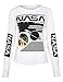 Ezcosplay Crew Neck Long Sleeve Letter Printed Shirt Graphic Tee Tops for Women