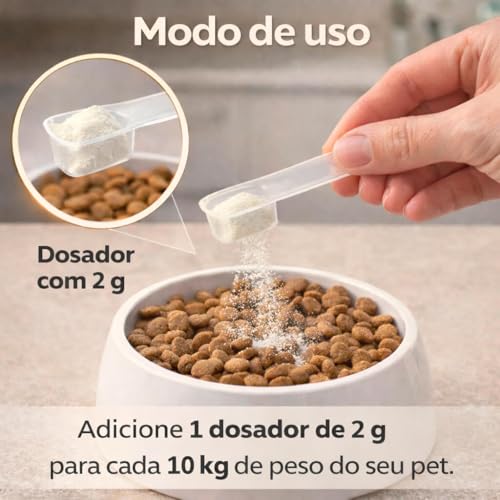 Suplemento Cachorro Forte Pelo & Derme 250g | Pele Saudável e Pelagem Forte | Auxilia na Queda de Pelos e Coceiras | Biotina, Zinco e Ômega 3 | VeterinUp