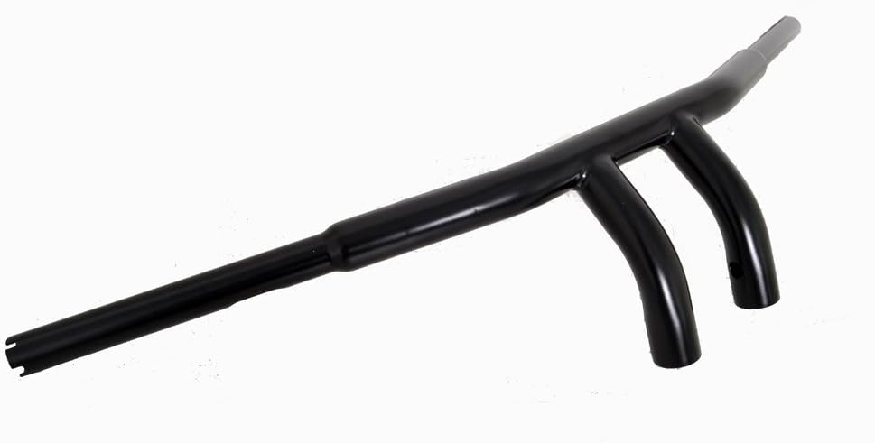 DEMONS CYCLE Custom Black 1-1/4" Fat Drag Handlebars 5" Rise T-Bars Harley, Compatible with Harley Motorcycles