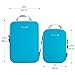 Compression Packing Cubes, Luggage Packing Organizers for Travel Accessories Sea Blue