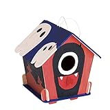 Robotime Wooden Birdhouse for Outdoors Model Building Kits 3D Painting Puzzle Wood Craft Kits Best Gifts for Kids Age 3+