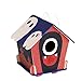 ROBOTIME Wooden Birdhouse for Outdoors Model Building Kits 3D Painting Puzzle Wood Craft Kits Best Gifts for Kids Age 3+