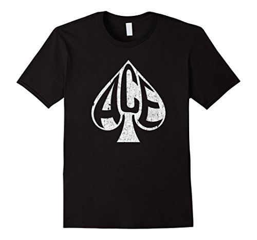 Vintage Ace of Spades Texas Hold'em Playing Card T-Shirt T-ShirtOEKO-TEX STANDARD 100