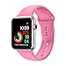 Straper Sport Band For Apple Watch,Soft Silicone Replacement Wristbands For Apple Watch Sport Series 3 Series 2 Series 1 NIKE+ Sports and Edition (Pink 42mm M/L)
