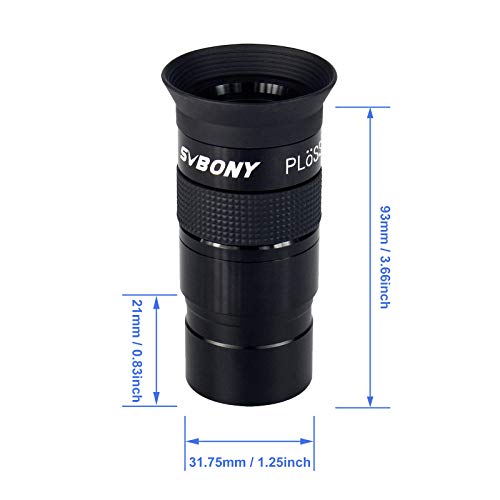 Svbony Eyepiece Telescope, Plossl Eyepiece 1.25in,Metal Eyepiece 40mm for Beginner Observation Telescope