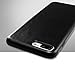 technext020 iPhone 7 Plus Black Artificial Leather Case/iPhone 8 Plus Black Leather Case, Ultra Slim Fit Artificial PU Synthetic Leather Case Shock Resistance Cover for iPhone 7 Plus / 8 Plus Black