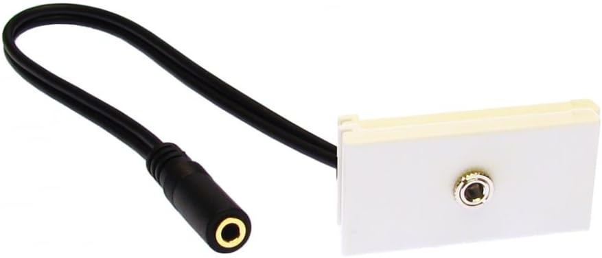 Bluecharge Direct Build Your Own Mix and Match Multimedia Wall Socket Modular Faceplate - 3.5mm Jack Aux Stereo Module