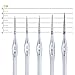 Detail Paint Brushes Set Artist Paint Brushes Painting Supplies for Art Watercolor Acrylics Oil, 5 Pieces (Silver)