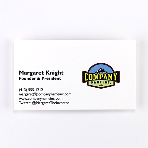 Buttonsmith Custom Premium Business Cards - Full Color, Double-sided 110 lb Smooth Touch
