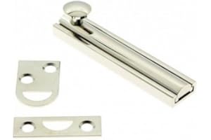 idh by St. Simons 11043-019 Professional Grade Quality Solid Brass 3" Surface Bolt, 3-Inch, Matte Black