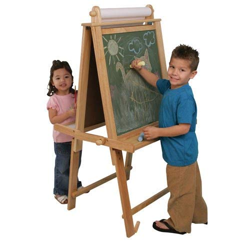 3 KidKraft+62005+Deluxe+Wood+Easel+Natural