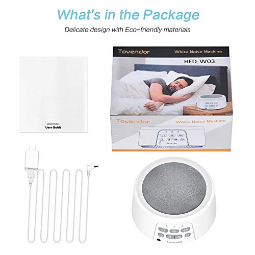 Tovendor White Noise Machine for Sleeping, 21 Soothing Sounds Sleep Therapy for Adults, Home Baby Nursery Lullaby Sound Machine - Thumbnail 7