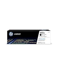 HP 202A (CF500A) - Cartucho de tóner original para HP LaserJet Pro M254 M281cdw M281dw, color negro individual