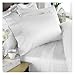 600 Thread Count Egyptian Cotton 600TC Sheet Set, Queen, White Solid