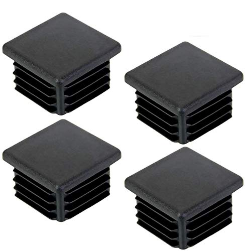 DECARETA 20 x Chair Leg Caps for Square Pipe, Plastic Square Post Caps for Furniture/Trampoline/Cabinet/Shelf/Chair (40 x 40 mm)