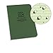 Rite In The Rain Weatherproof Soft Cover Pocket Notebook, 3 1/2" x 5", Green Cover, Universal Pattern (No. 954)